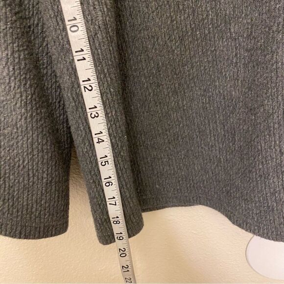 Lululemon Retreat Yourself Heathered Core Dark Grey Cropped Wide Leg Pant Size 4 - Picture 10 of 12